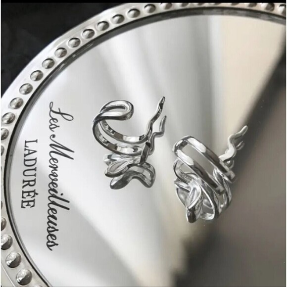 STERLING silver snake ear cuff pair earrings no piercing - Picture 7 of 7